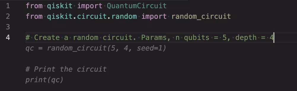 Uma sugestão de código é exibida, em cinza.
